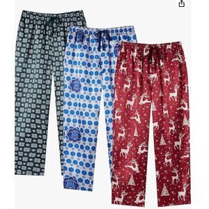 Satin Pajama Pants Set, Silky Feeling Sleep & Lounge Pants